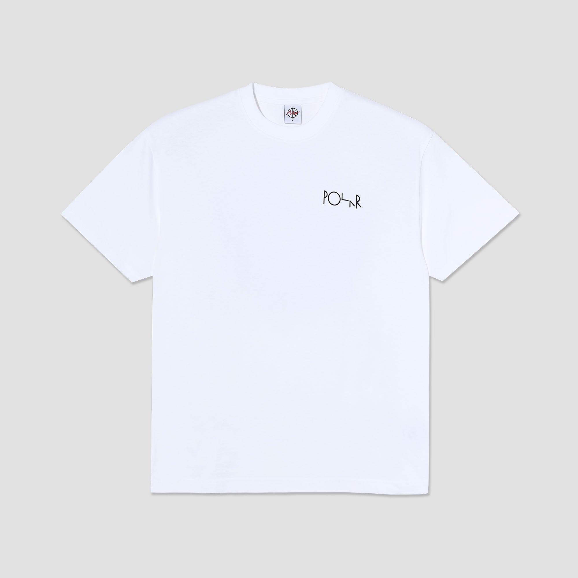 Polar Fill Logo Happy Sad T-Shirt White