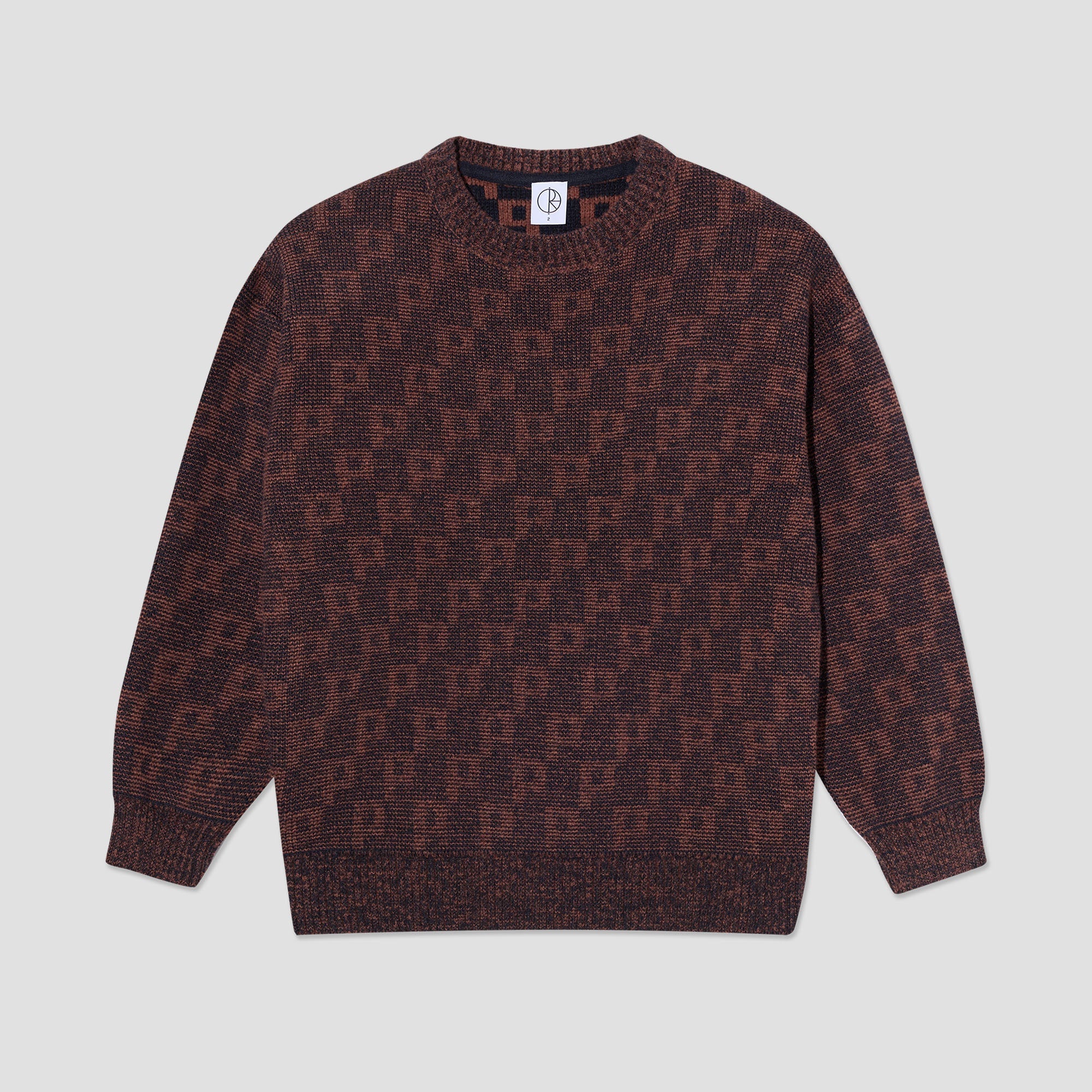 Polar George P Pattern Sweater Navy / Orange