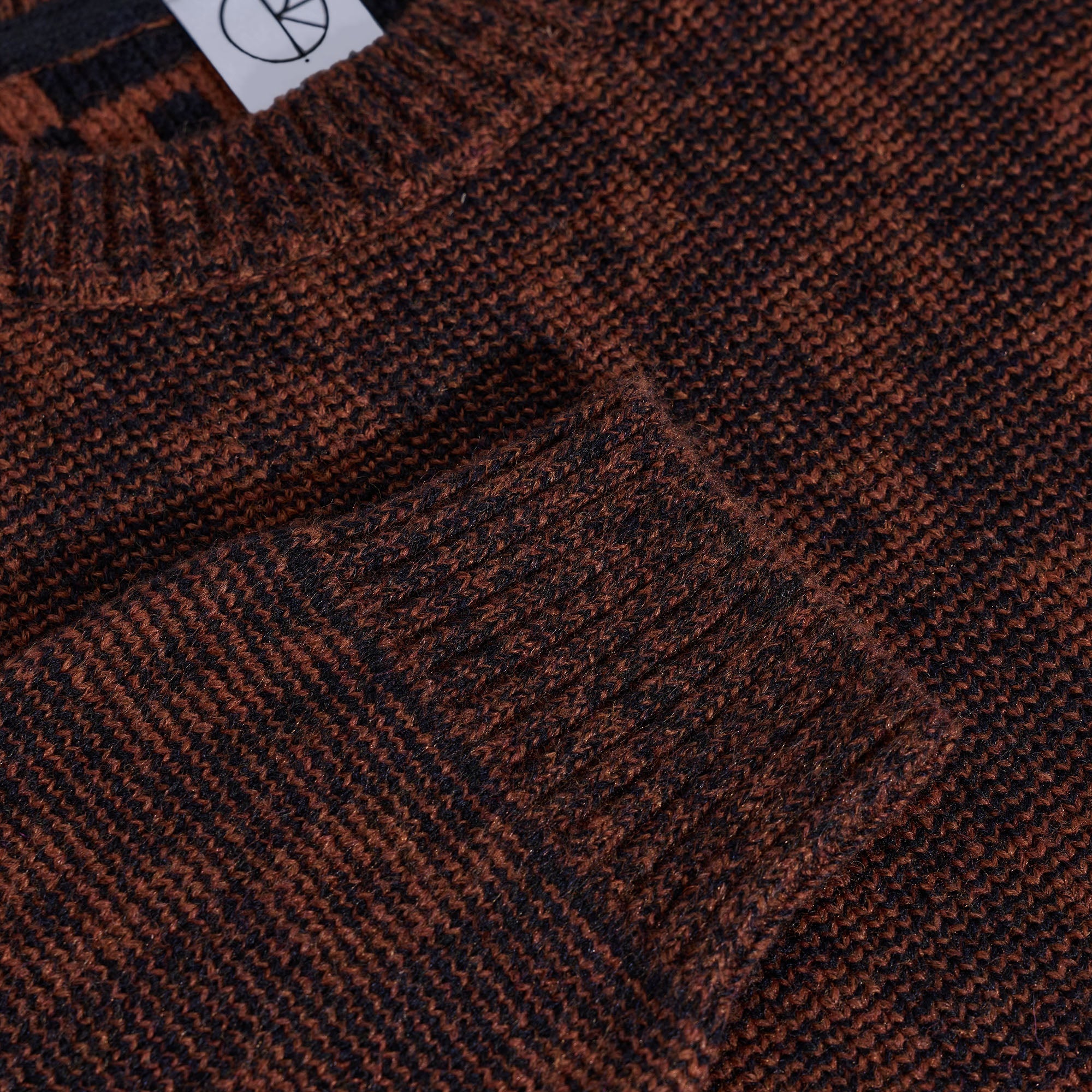 Polar George P Pattern Sweater Navy / Orange