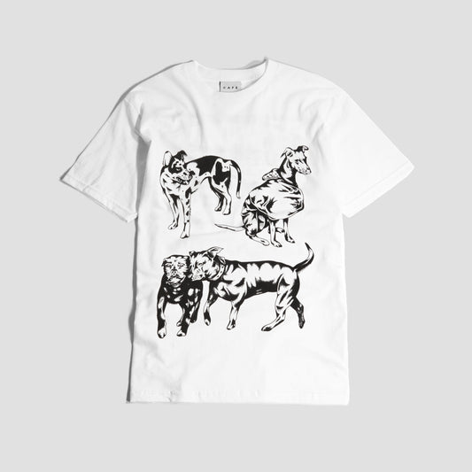 Skateboard Cafe Pooch T-Shirt White