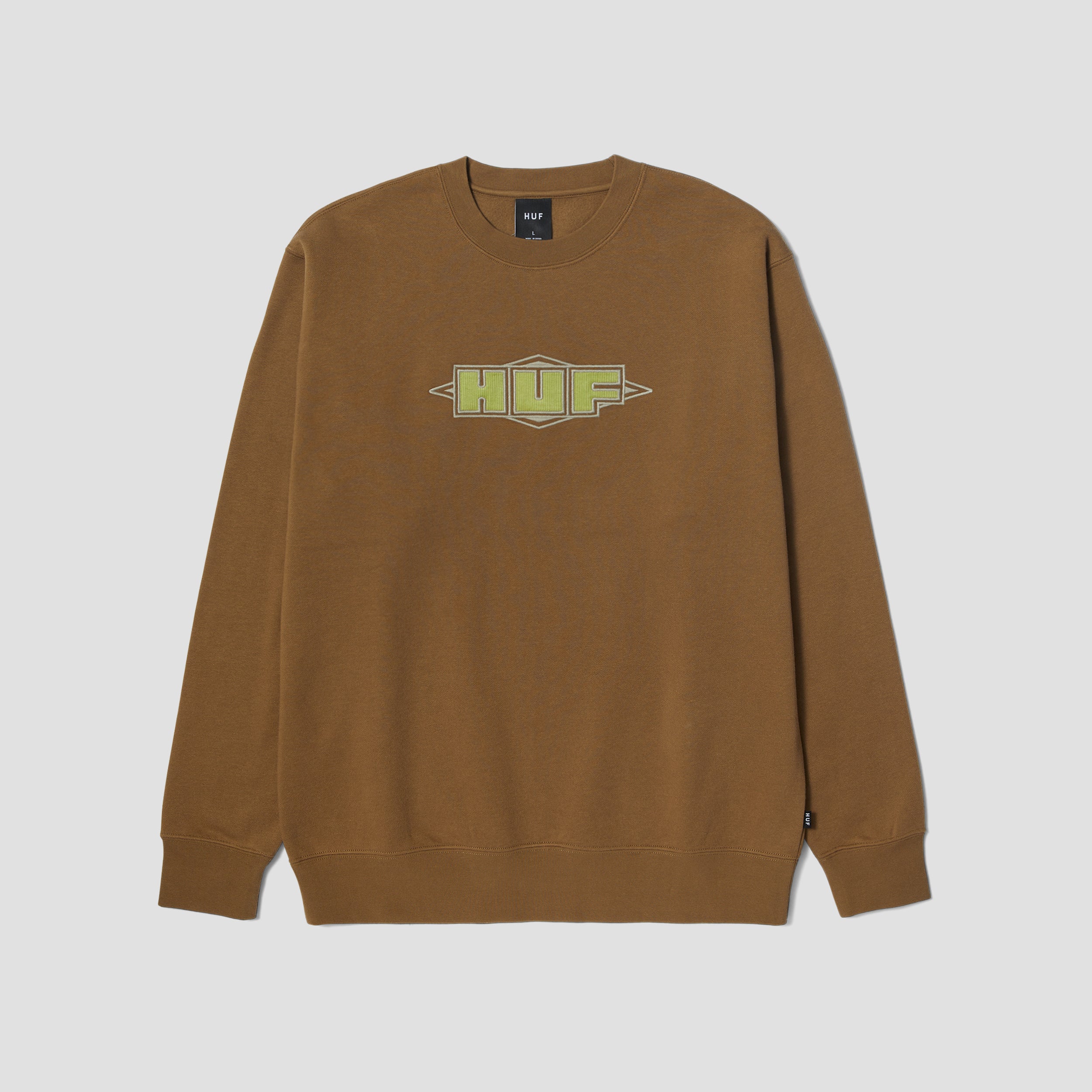 HUF Quality Crewneck Mud