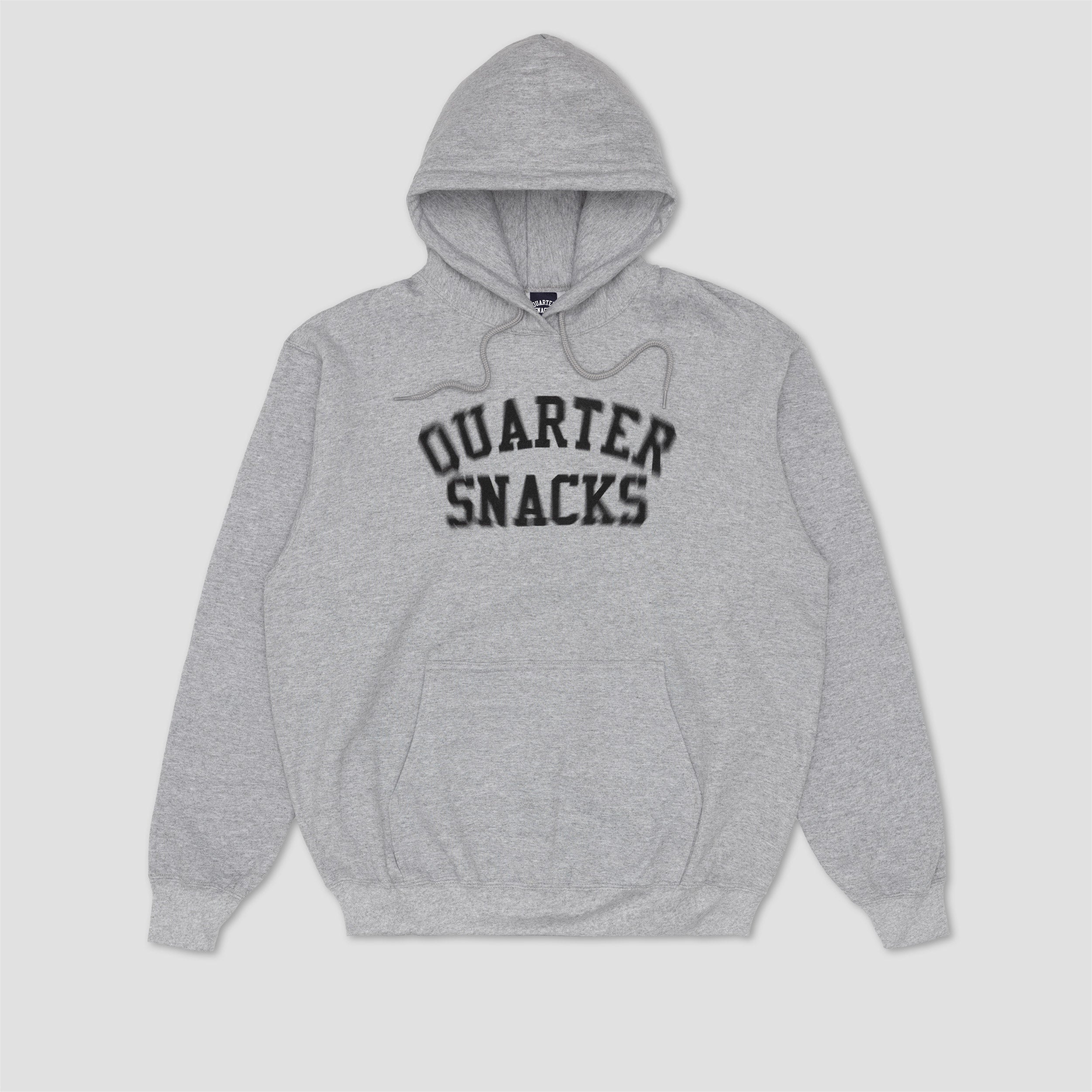 Quartersnacks Motion Arch Logo Hood Heather Grey