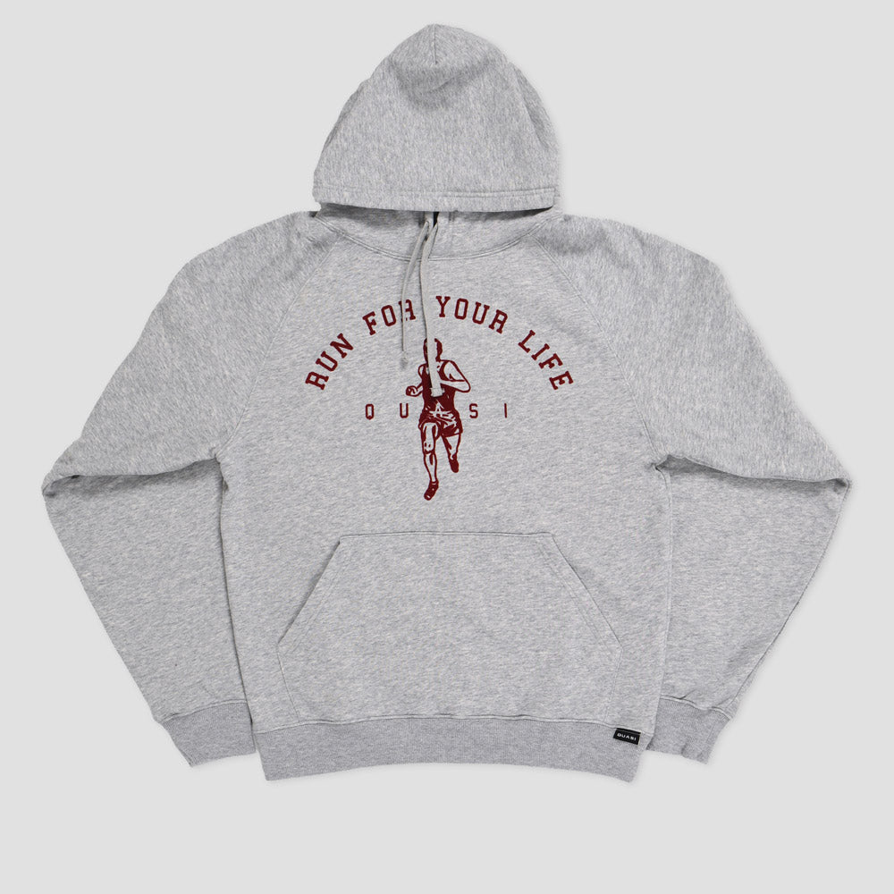 Quasi Run Hood Heather Grey