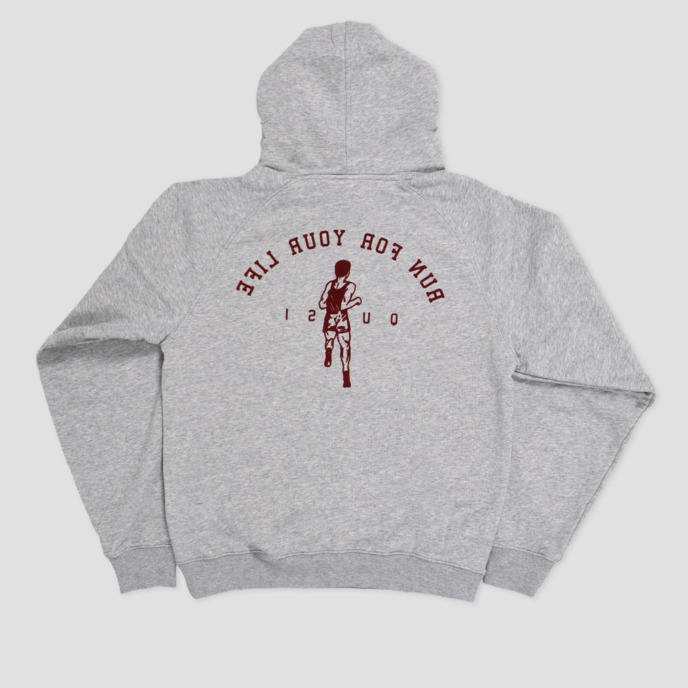 Quasi Run Hood Heather Grey