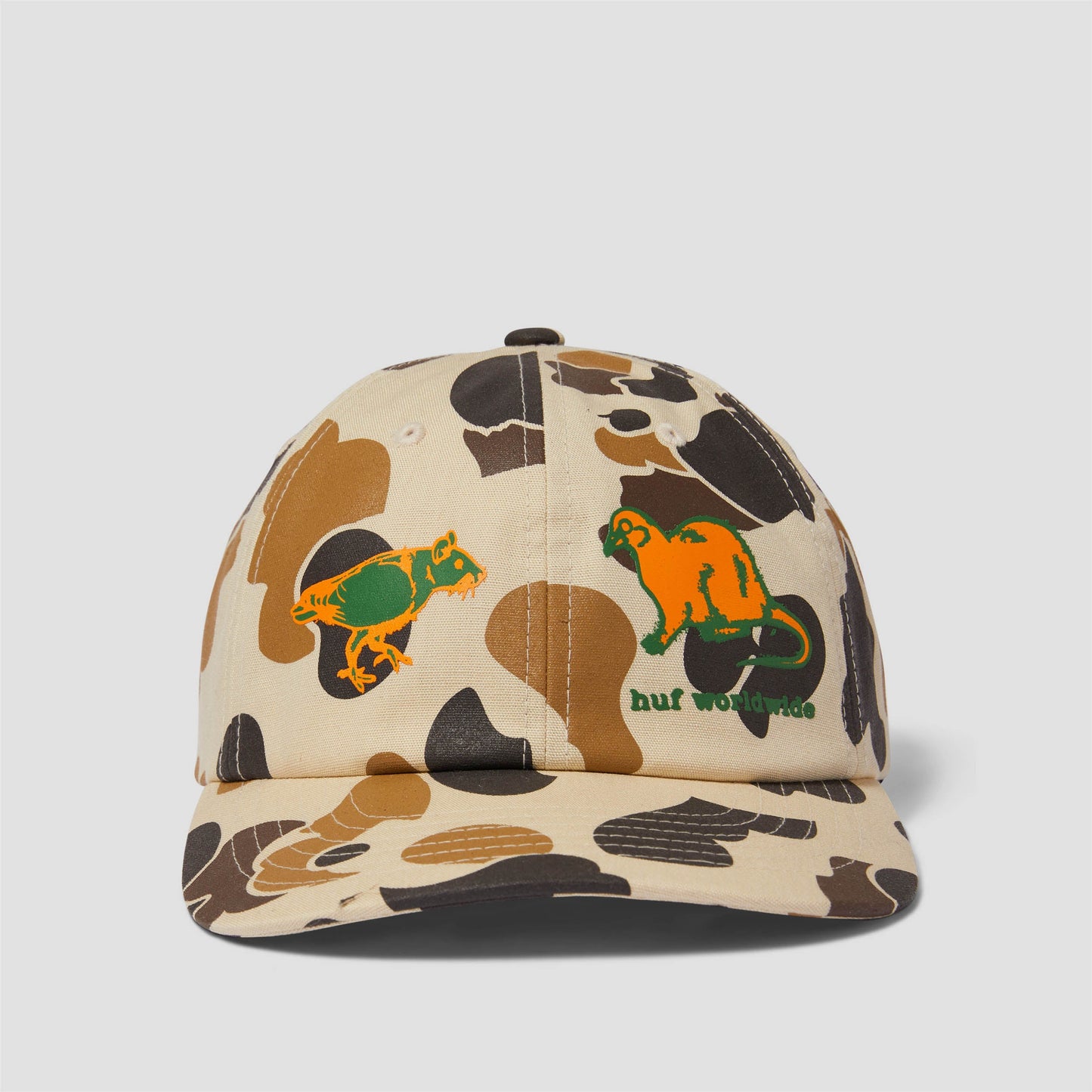 HUF Rigeon Snapback Hat Camo