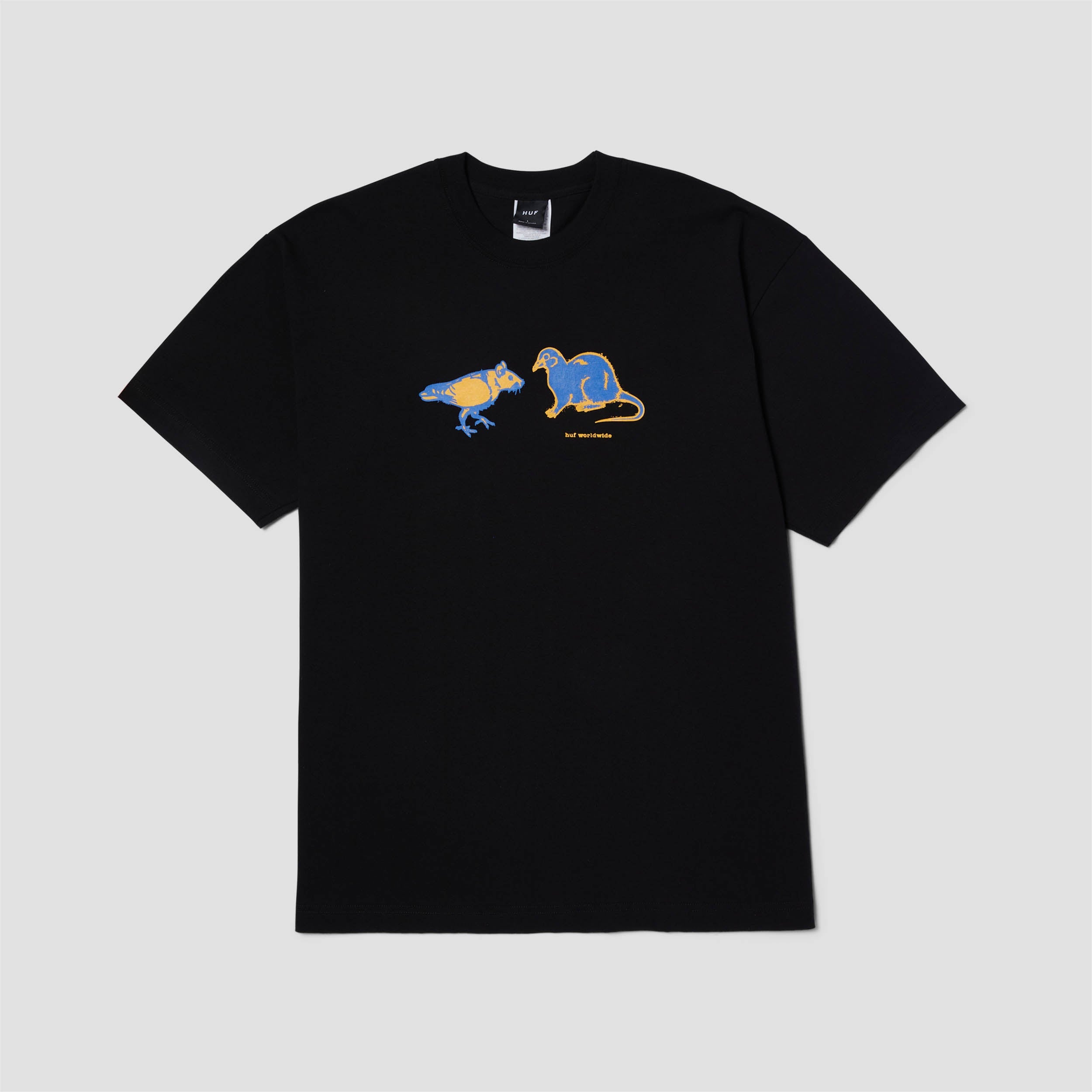 HUF Rigeon Pat Shortsleeve T-Shirt Black