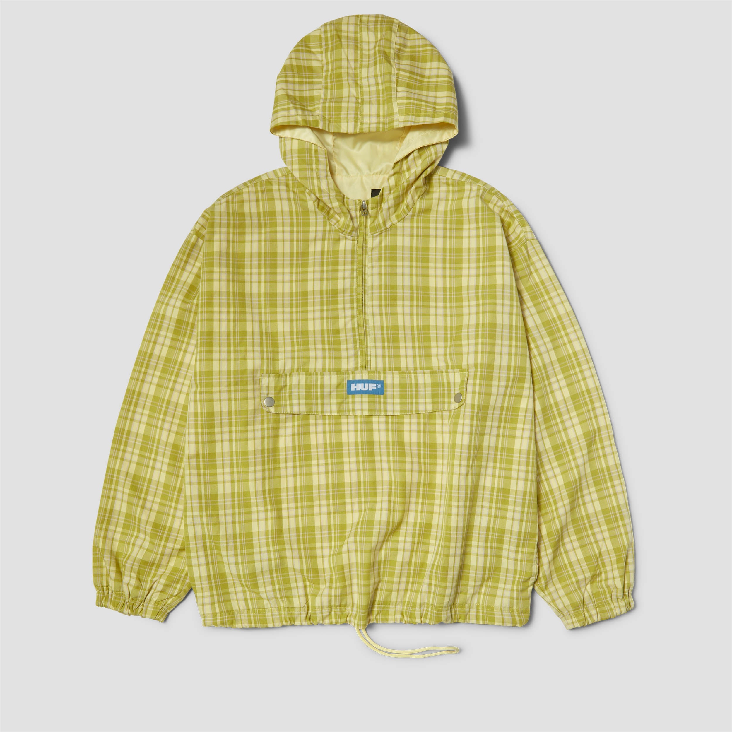 Huf Rivington Plaid Anorak Tarragon