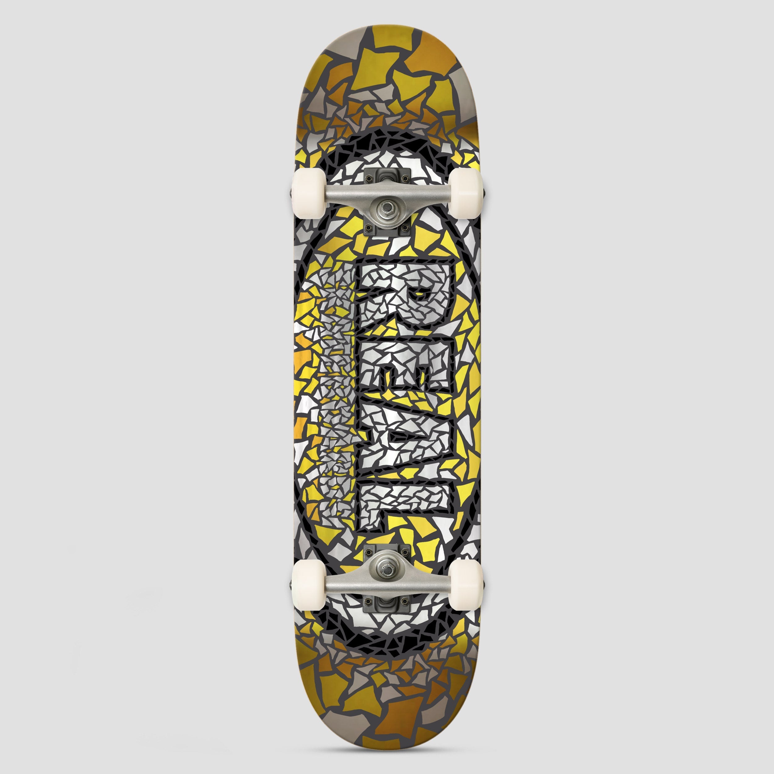 Real 8 Foil Mosaic Series Complete Skateboard Yellow