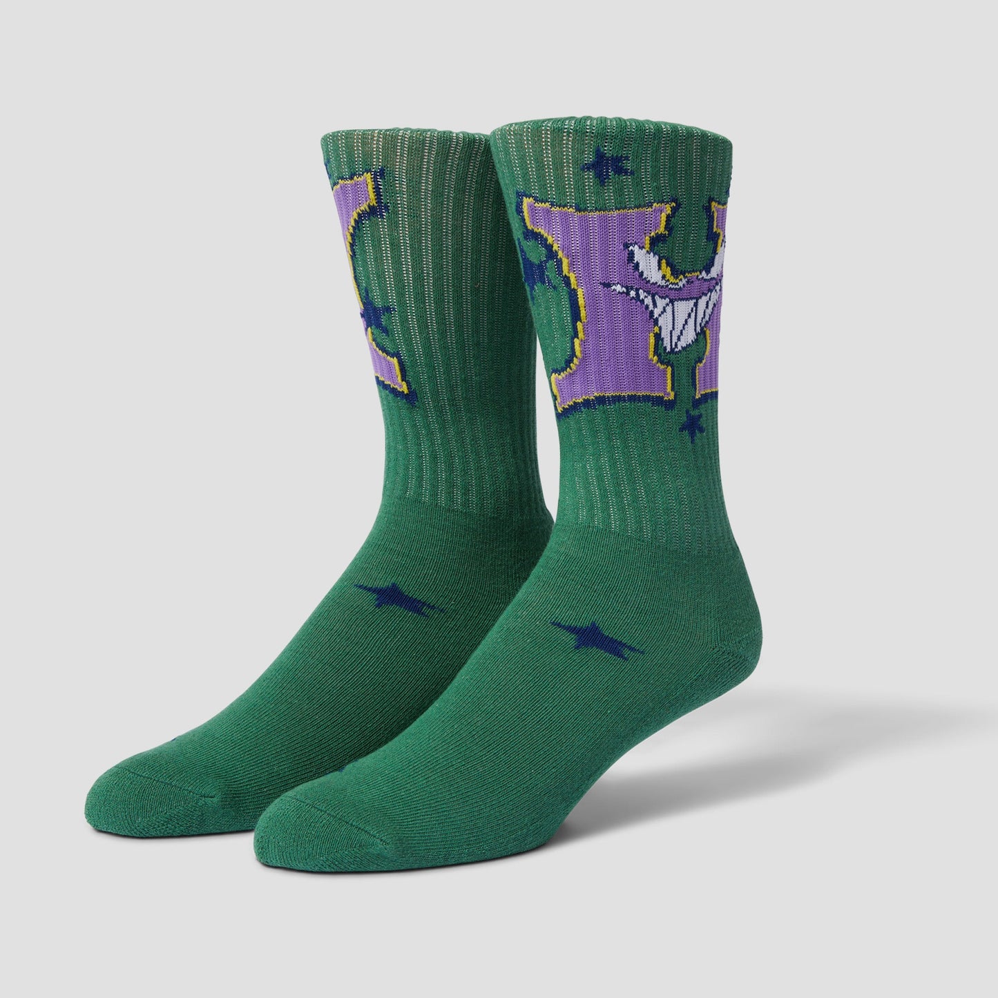 Huf Sassy H Crew Socks Forest Green