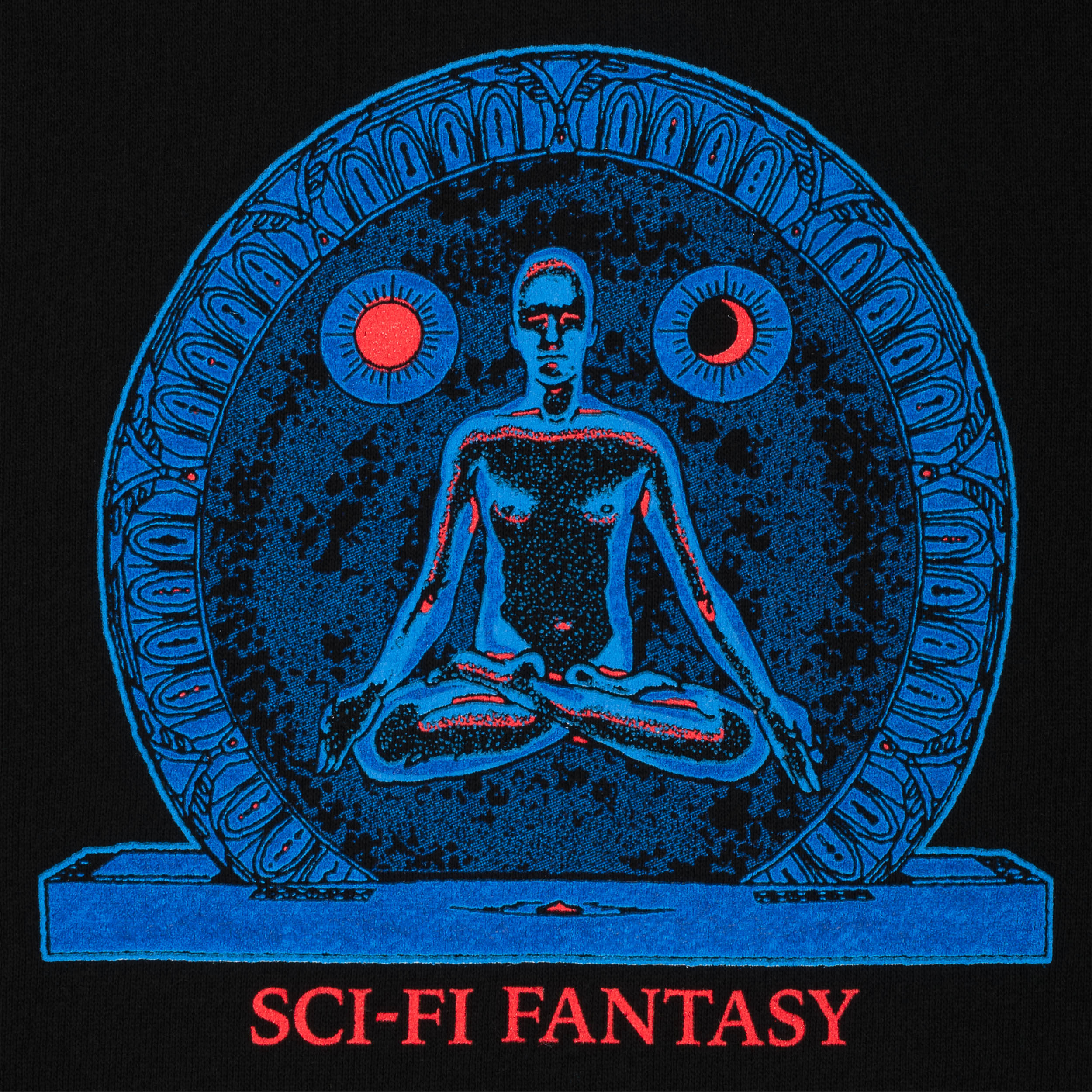 Sci-Fi Fantasy Stargate Crewneck Fleece Black