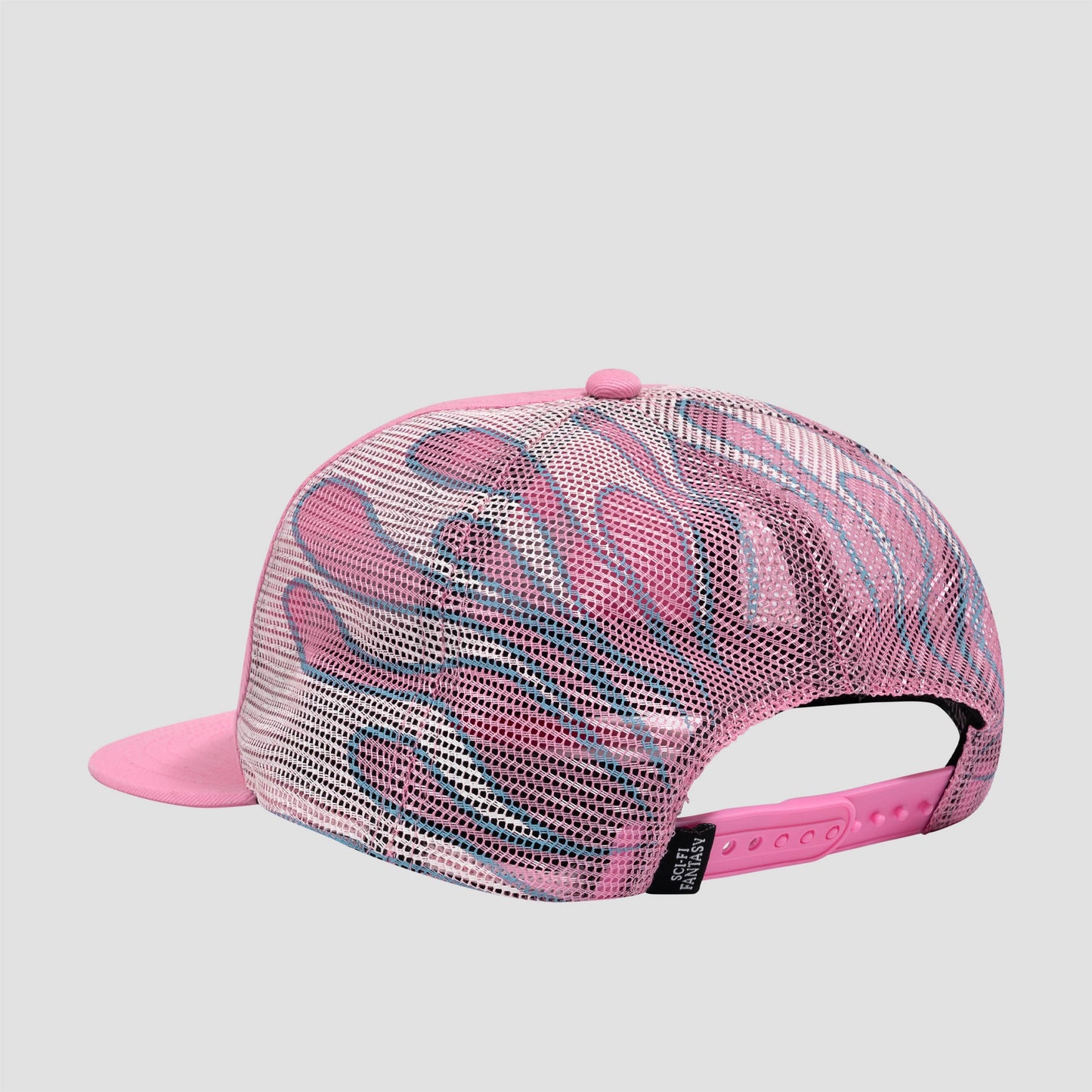 Sci-Fi Fantasy Biker Logo Hat Pink