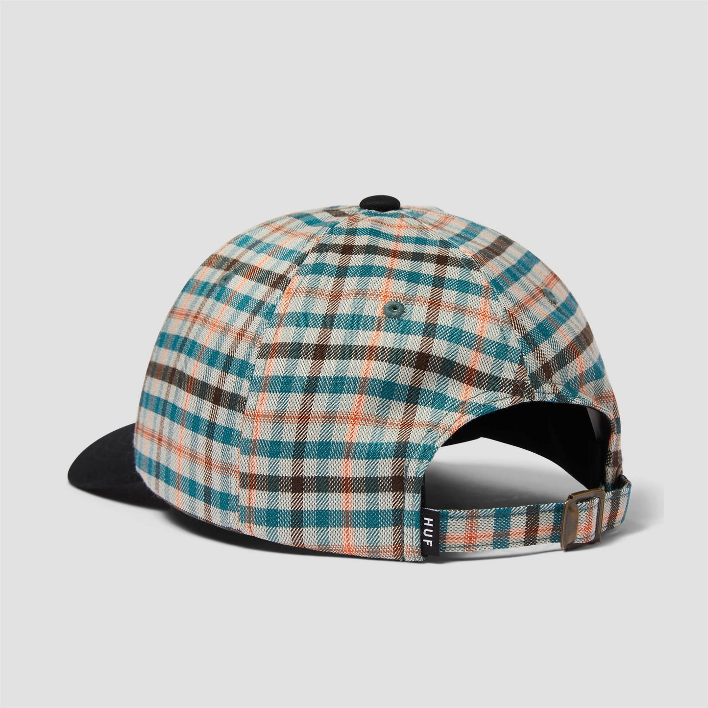 HUF Shadow Plaid 6 Panel Cv Hat Black