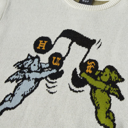 HUF Song Intarsia Sweater Linen