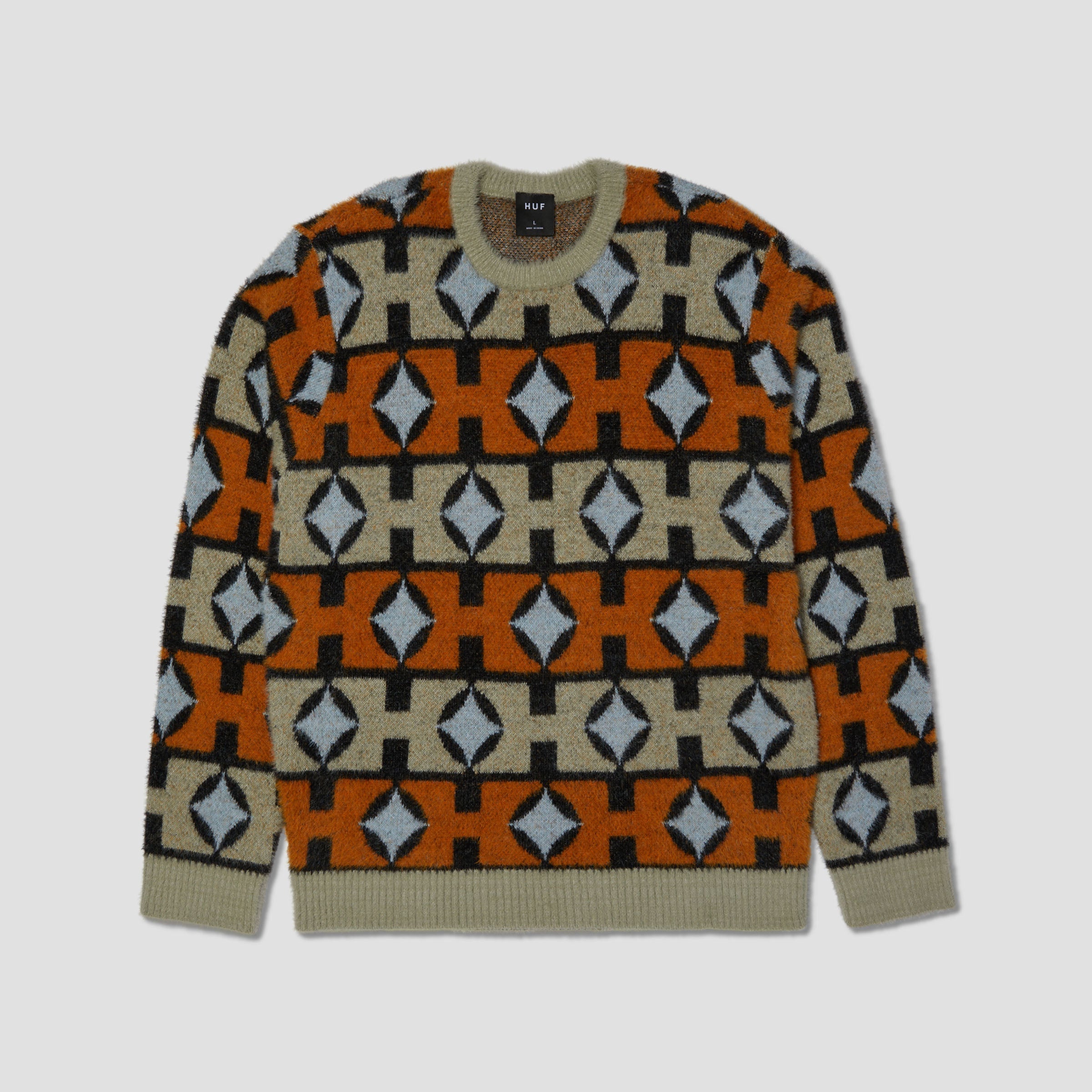 HUF Space Age Crew Sweater Sunset