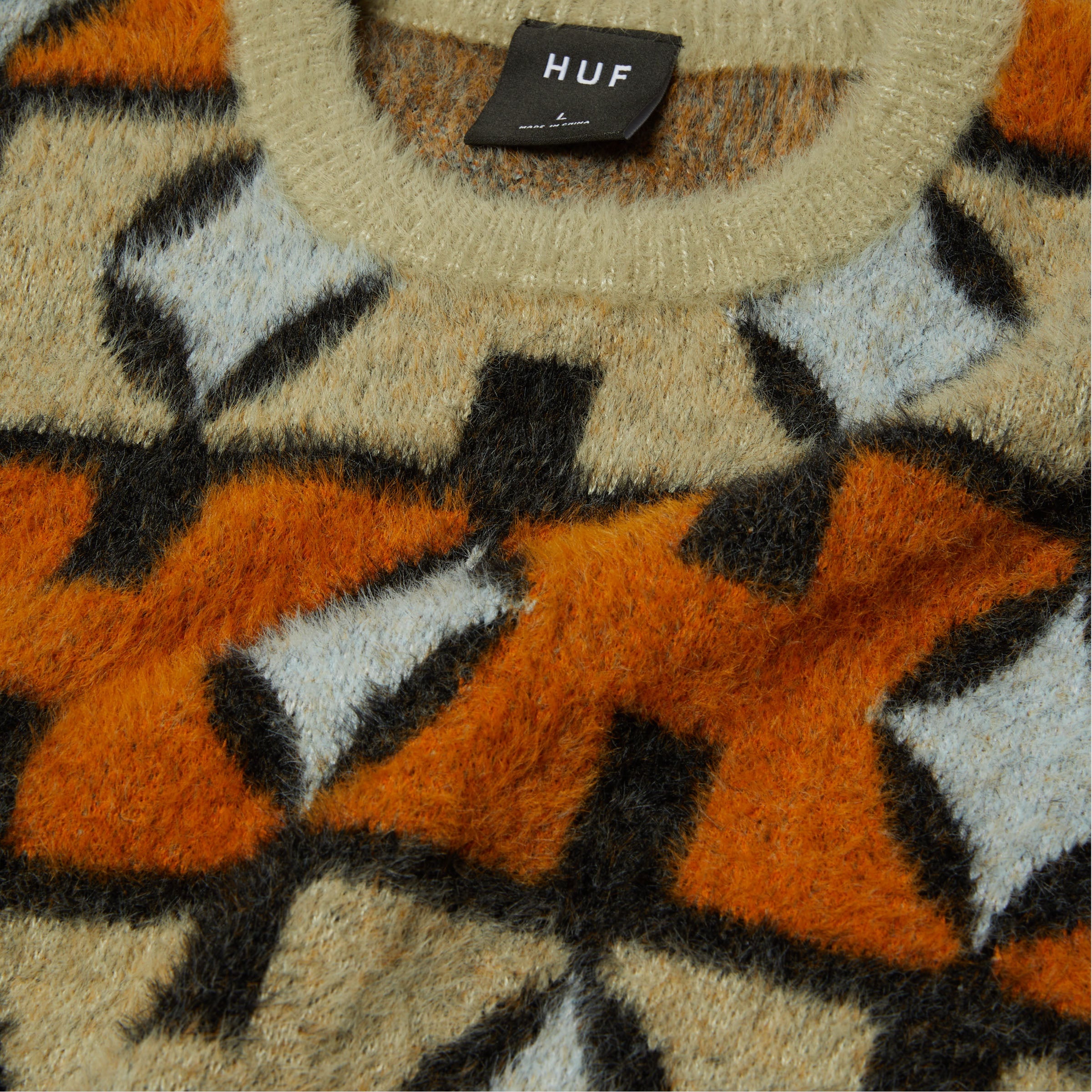 HUF Space Age Crew Sweater Sunset