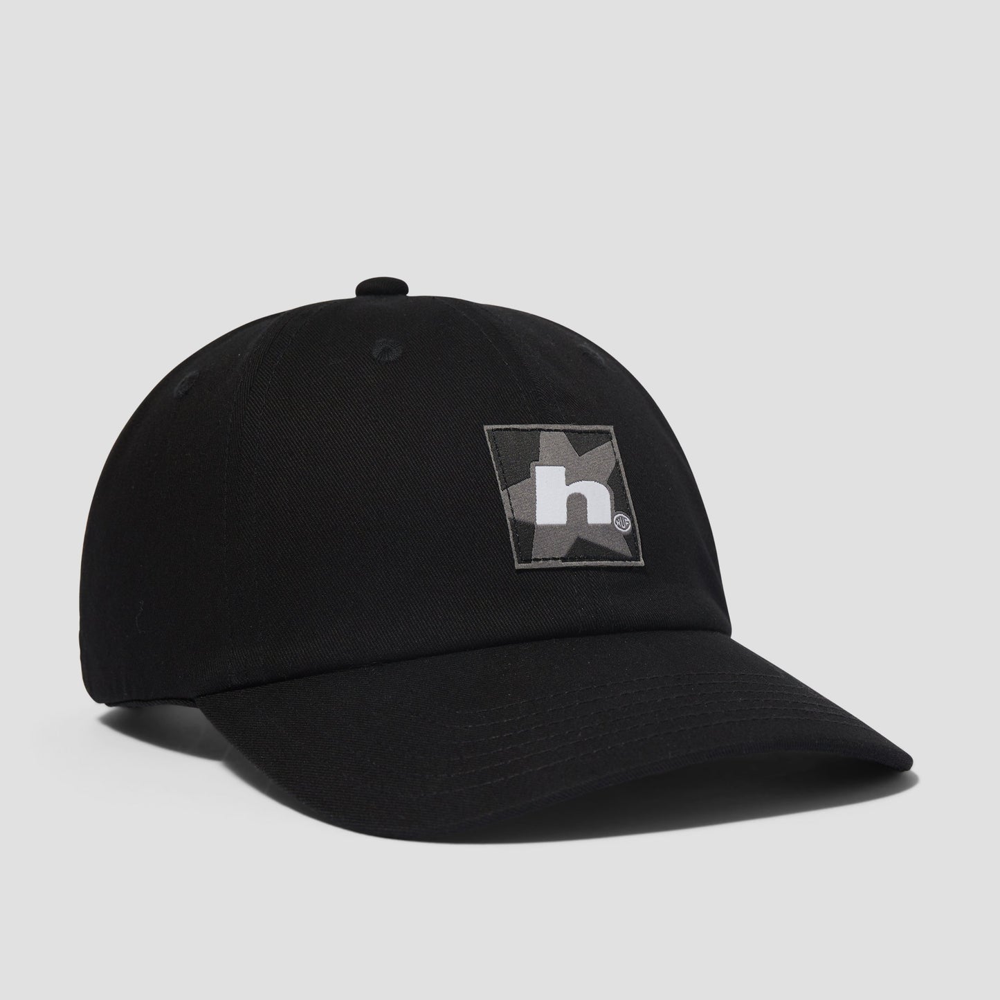 HUF Star Box Logo 6 Panel CV Cap Black