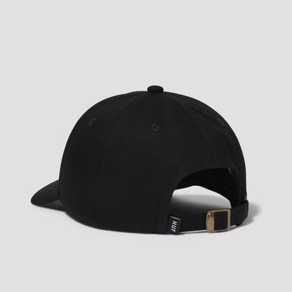 HUF Star Box Logo 6 Panel CV Cap Black