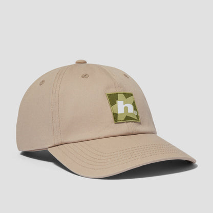 HUF Star Box Logo 6 Panel CV Cap Stone