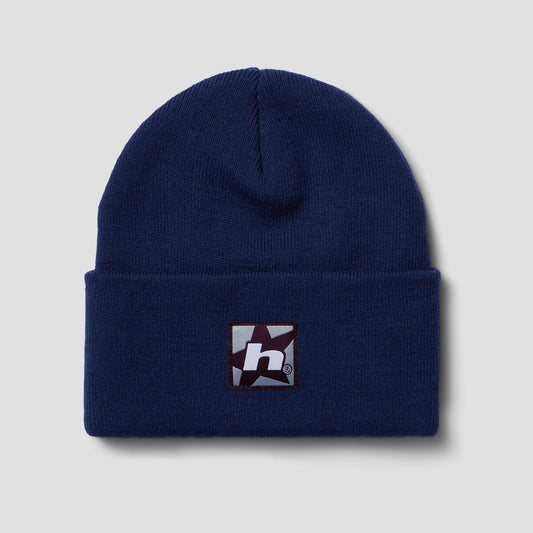 HUF Star Box Logo Beanie Navy