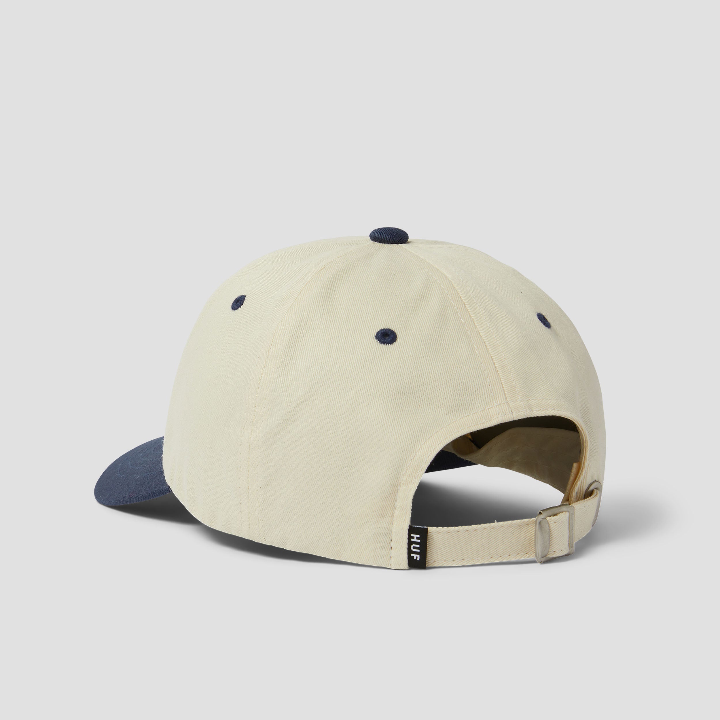 HUF Stretch Logo 6 Panel Cv Hat Bleach