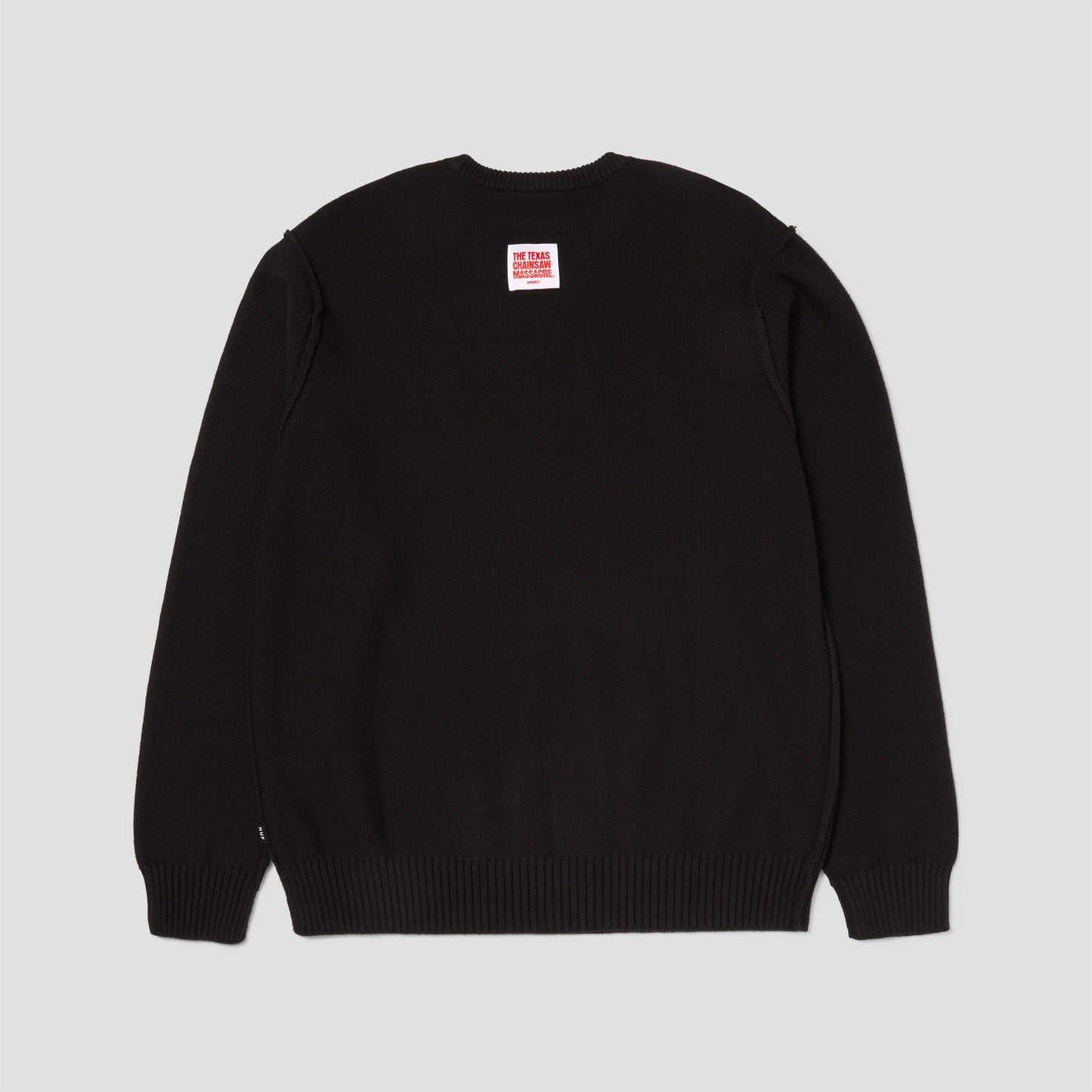 HUF x Texas Chainsaw Massacre Survive Cable Knit Crew Black