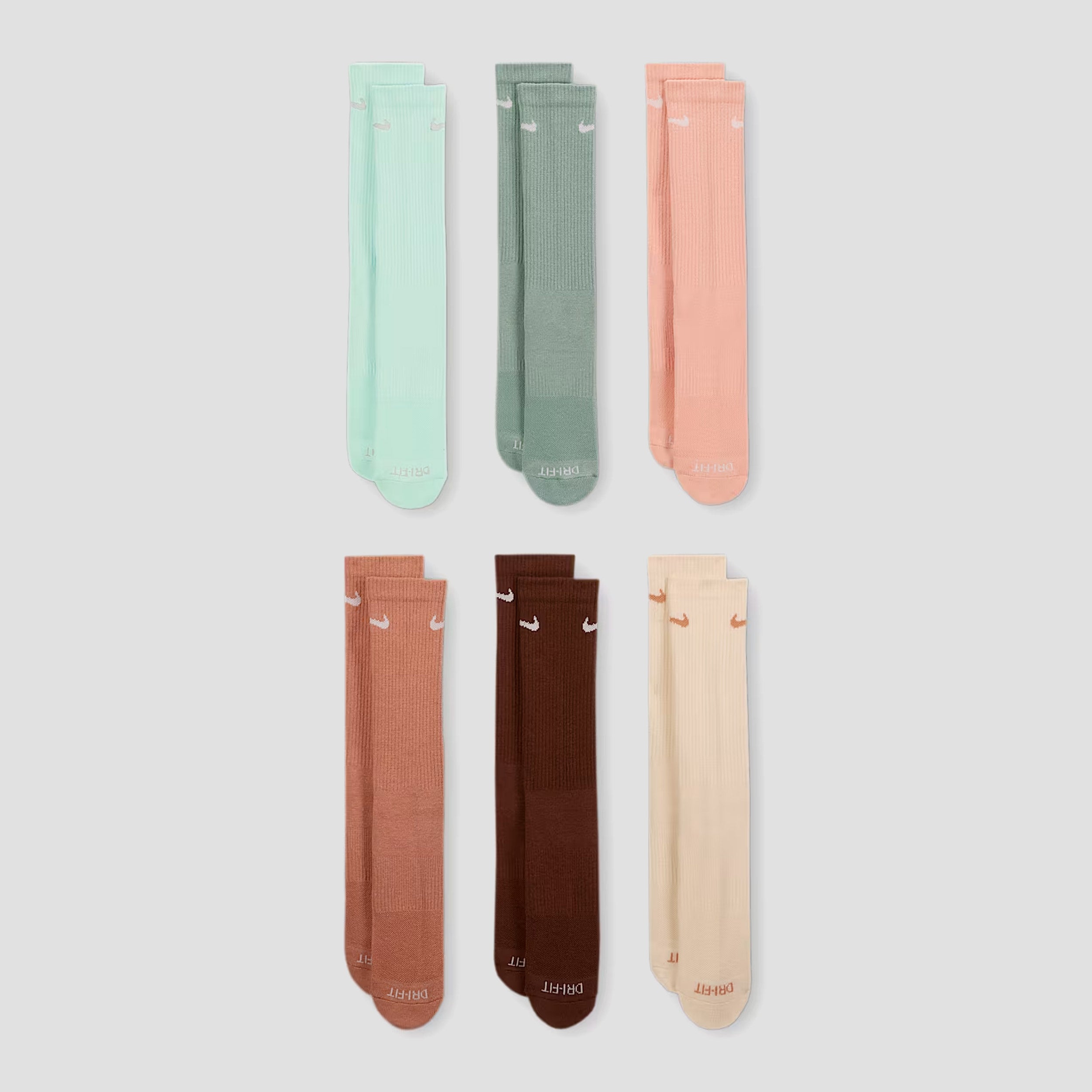 Nike Everyday Plus Cushioned Socks Multi Coloured (6 pairs)