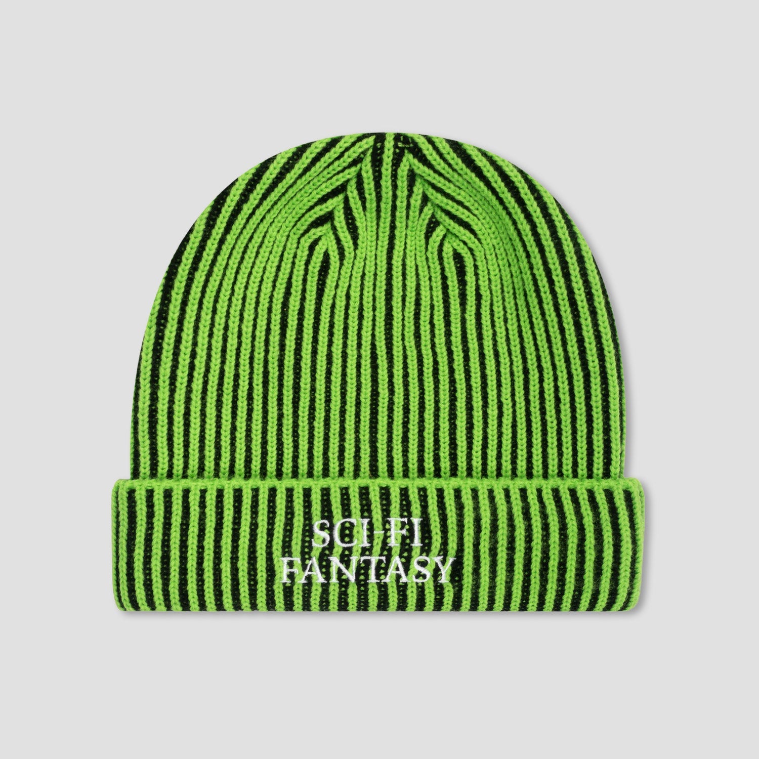 Sci-Fi Fantasy Logo Beanie Lime / Black