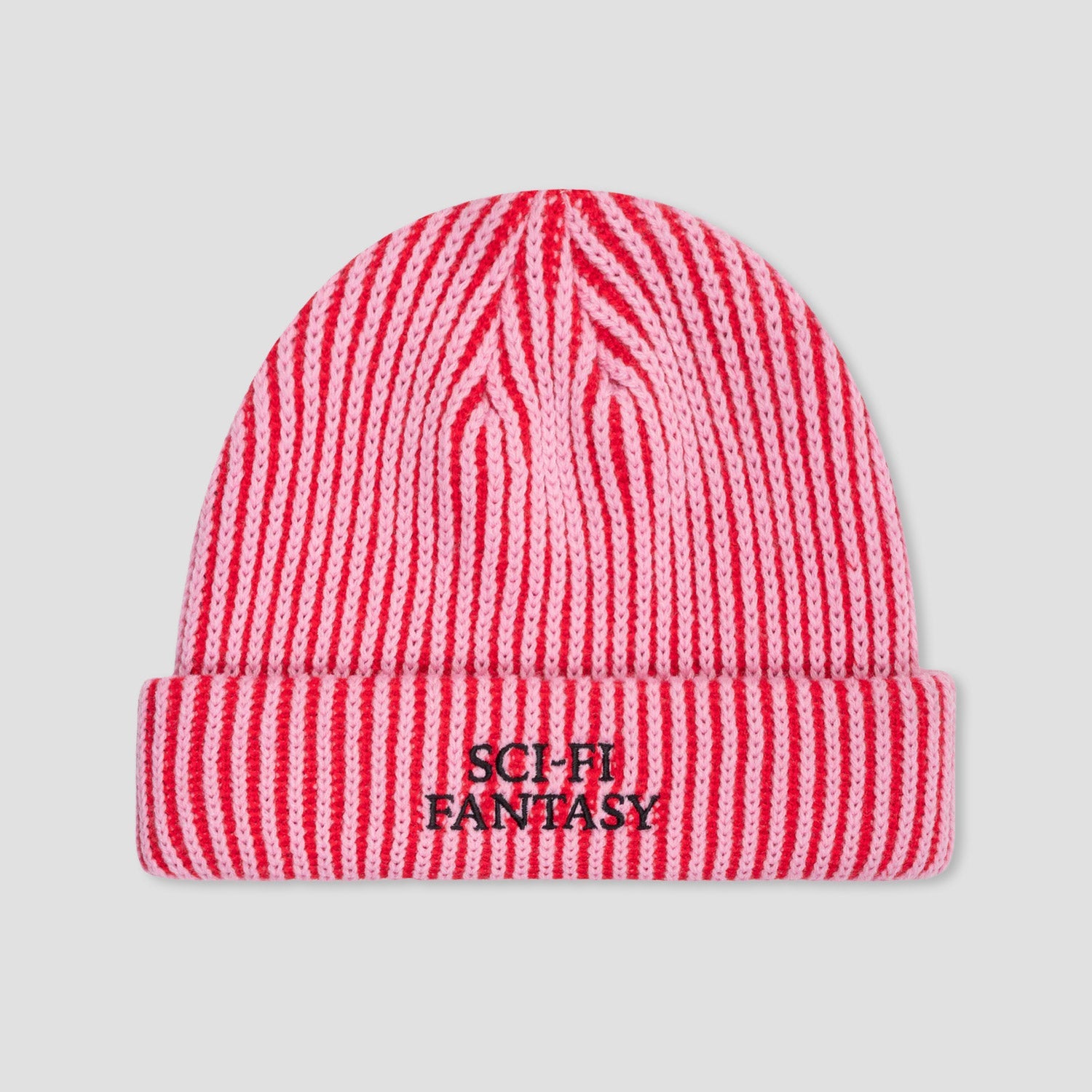 Sci-Fi Fantasy Logo Beanie Pink / Dark Red