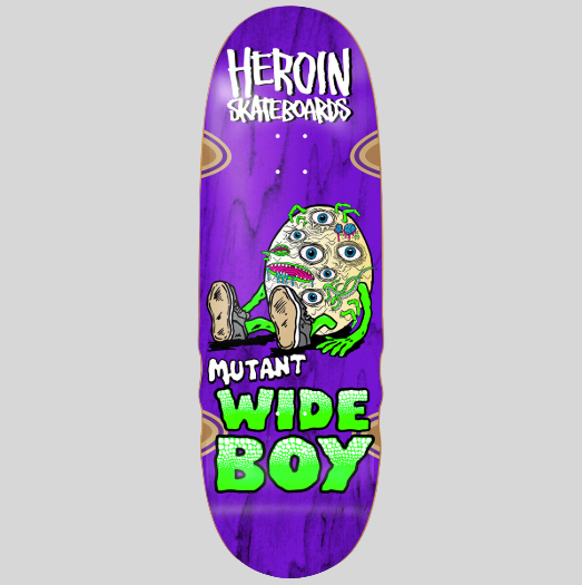Heroin 10.4 Mutant Wide Boy Skateboard Deck
