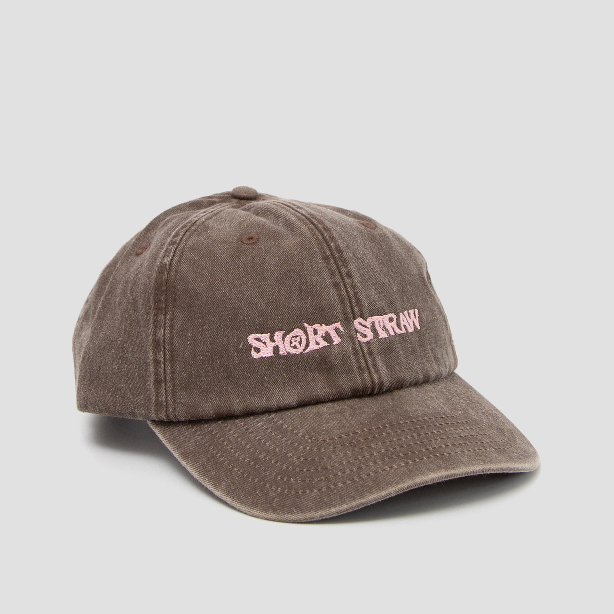 Short Straw Cap Faded Pink