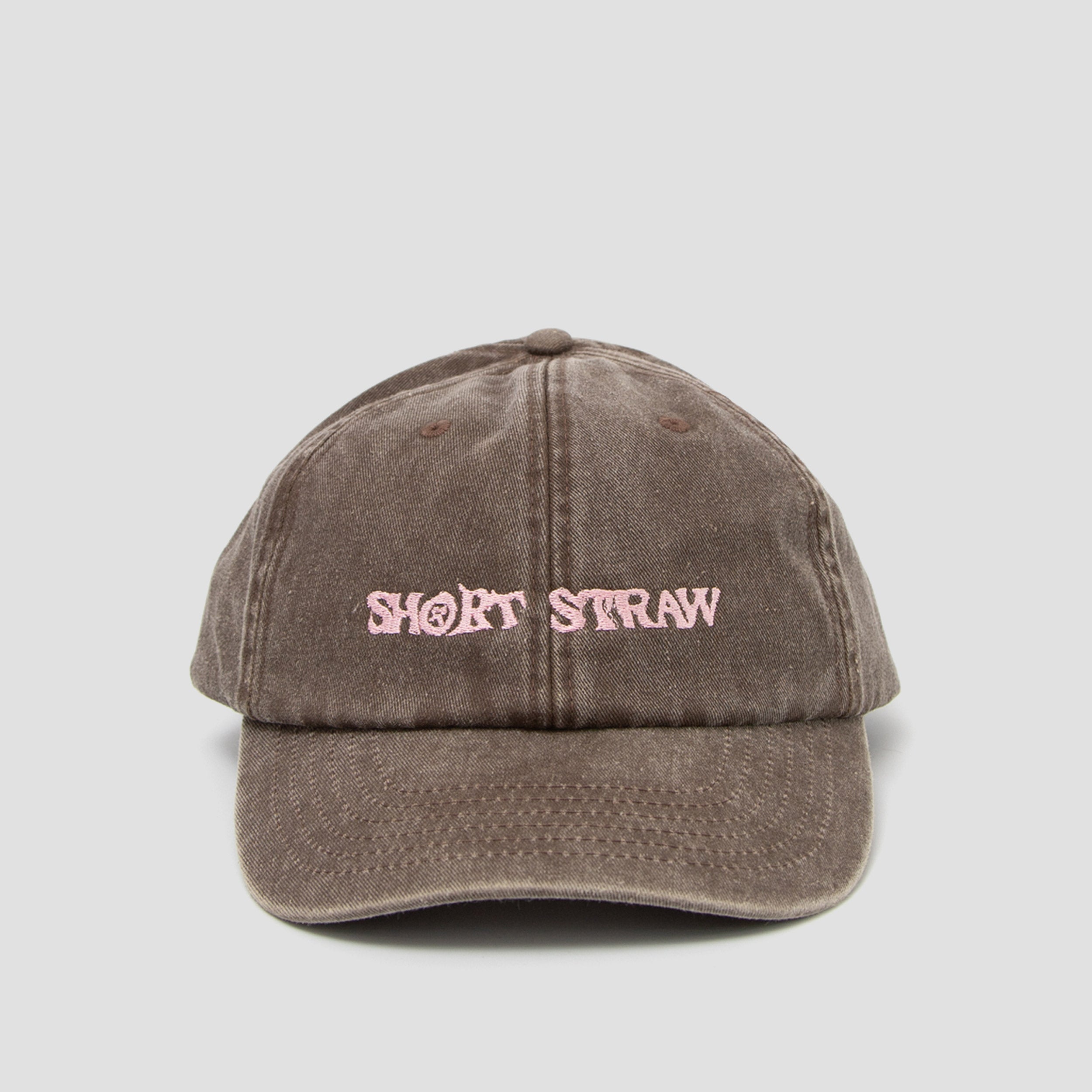 Short Straw Cap Faded Pink