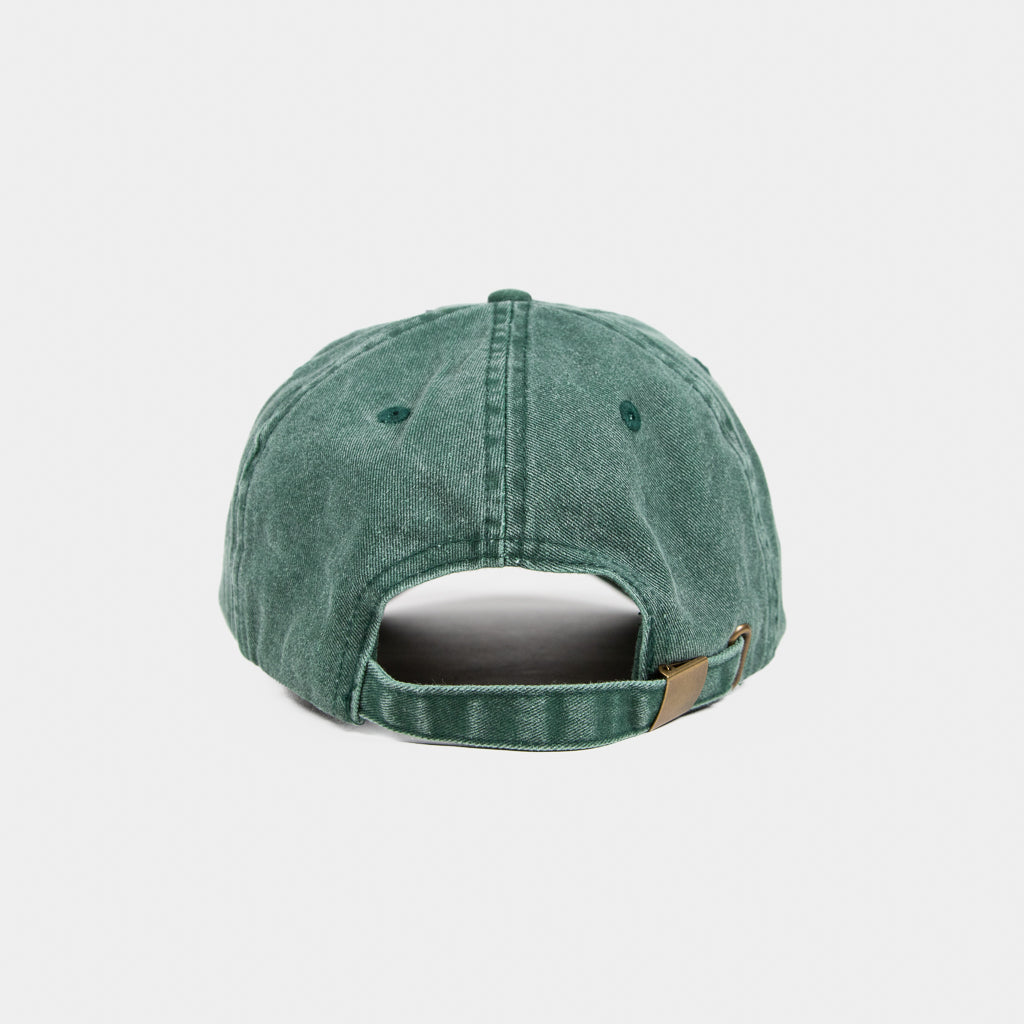 Short Straw Bat Cap - Faded Green / White