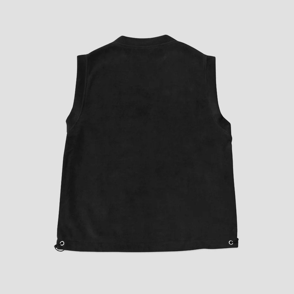 Skateboard Cafe Fleece Vest Black