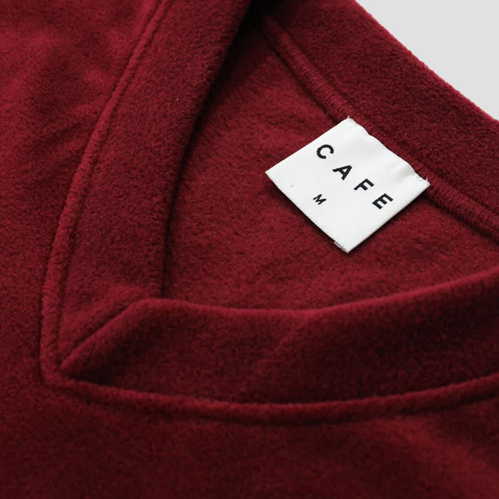 Skateboard Cafe Fleece Vest Burgundy / Black