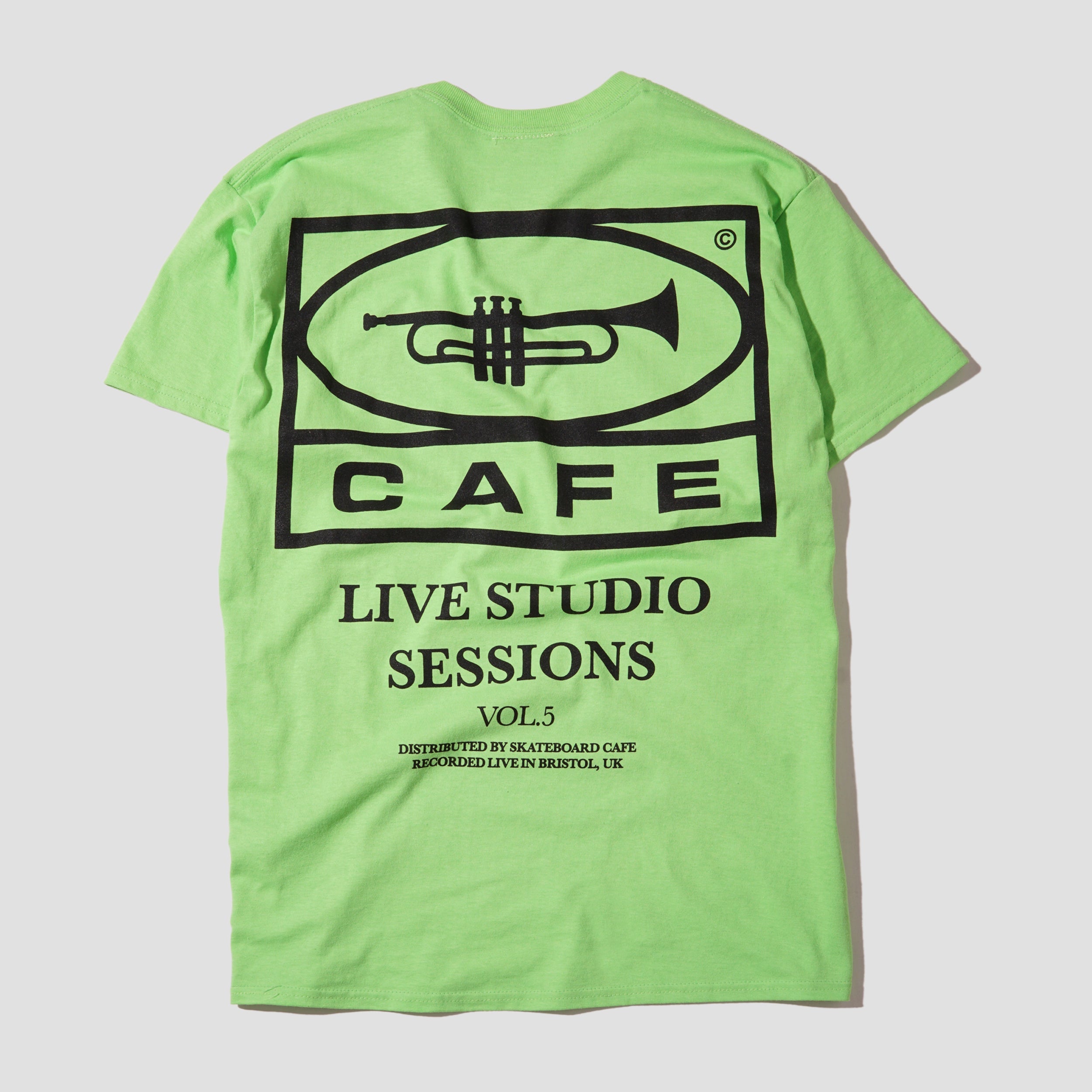 Skateboard Cafe 45 T-Shirt Lime / Black