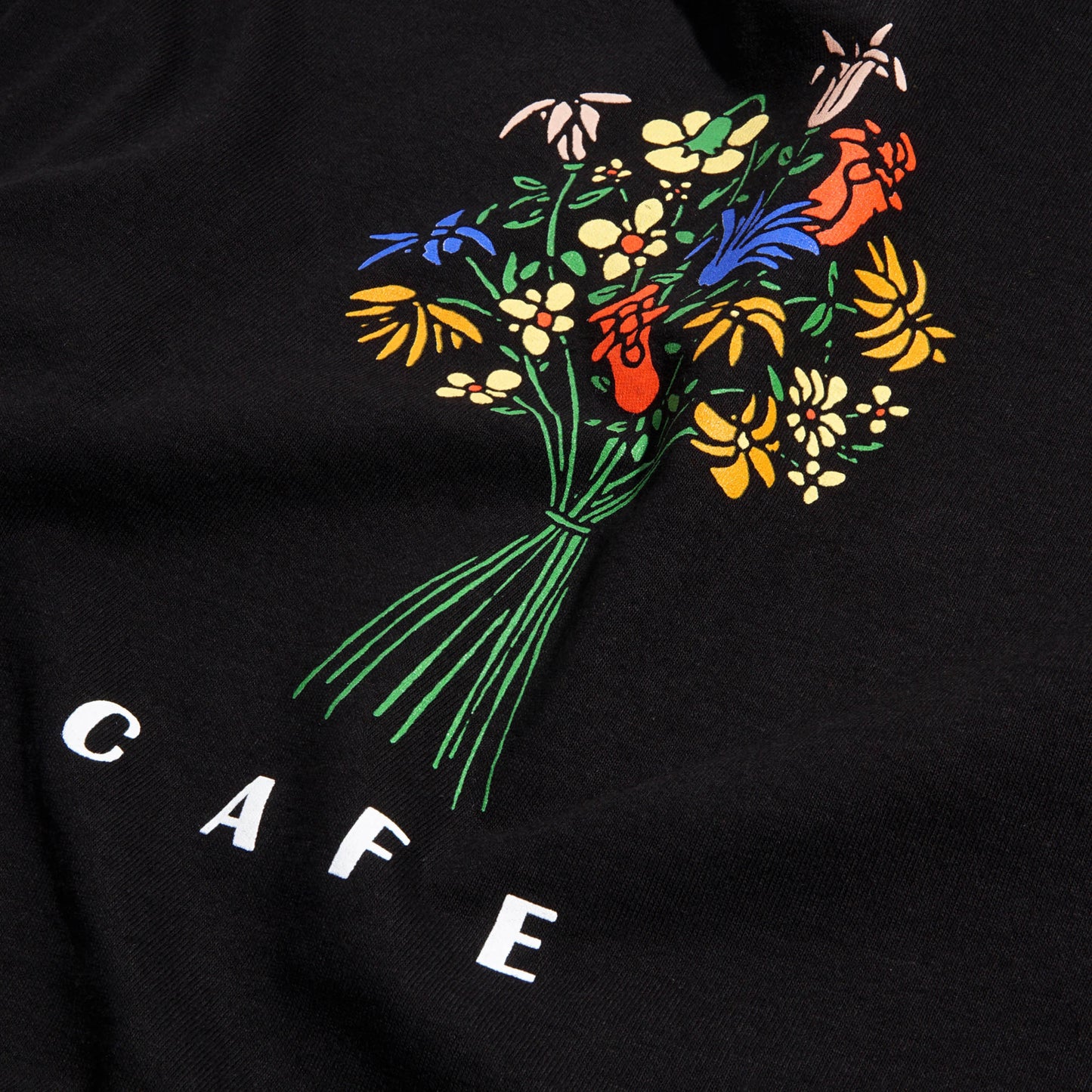 Skateboard Cafe Bouquet T-Shirt Black