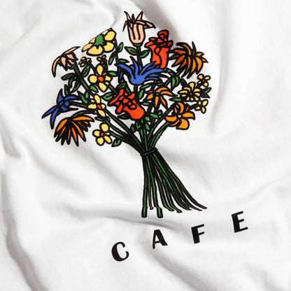 Skateboard Cafe Bouquet T-Shirt White