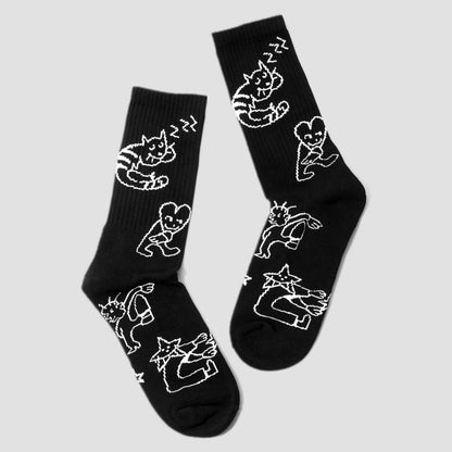 Skateboard Cafe Buddy Socks Black