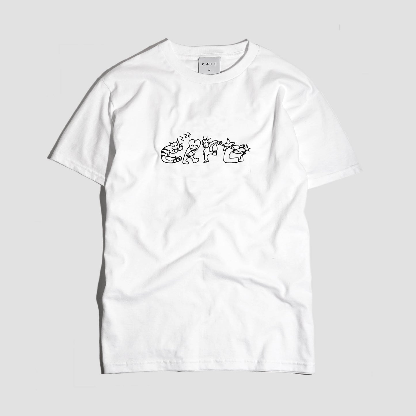 Skateboard Cafe Buddy T-Shirt White