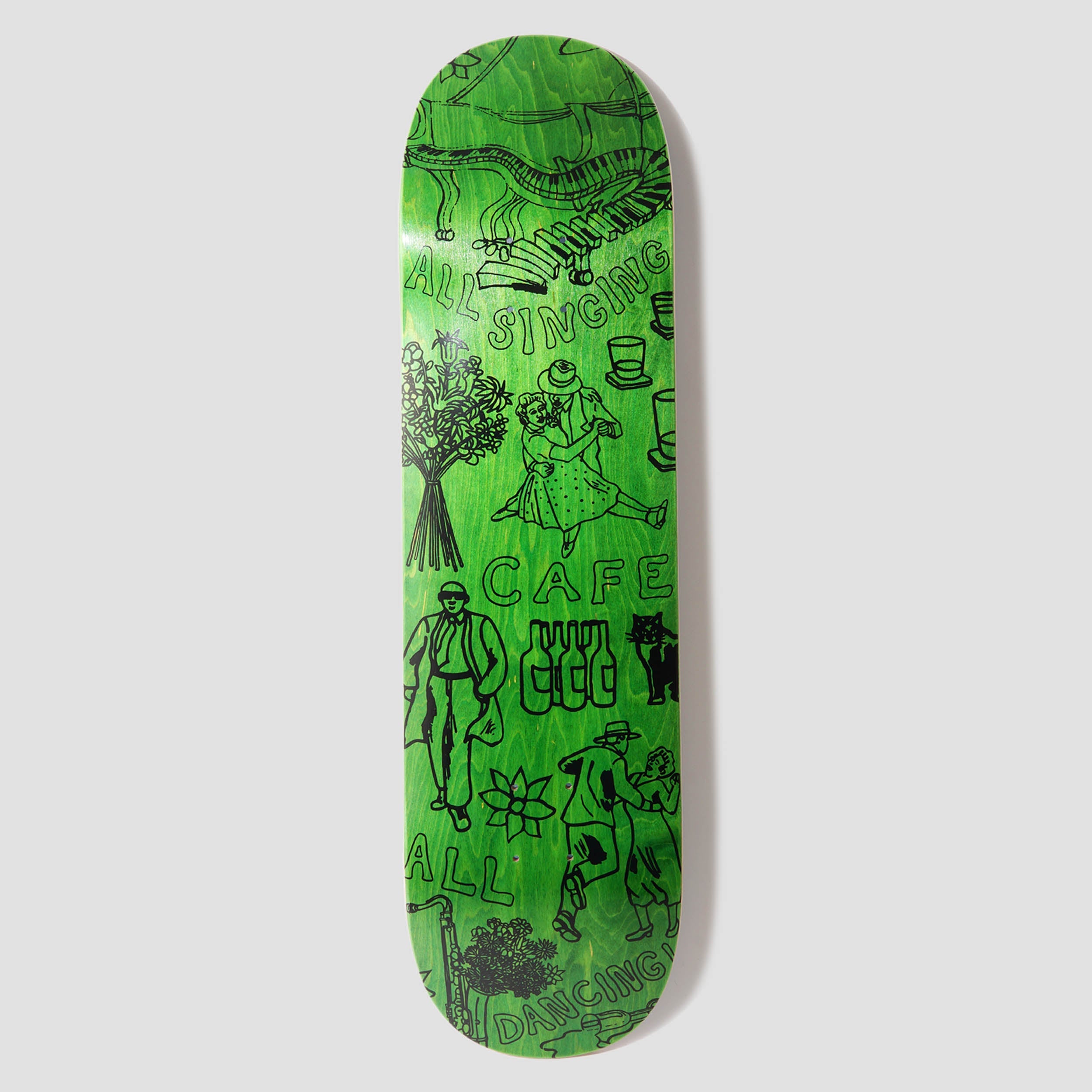 Skateboard Cafe 8.75 Gaurab Sketches Skateboard Deck C2 Shape Assorted Colour Ply