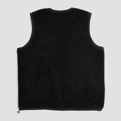 Skateboard Cafe Sherpa Fleece Vest Black