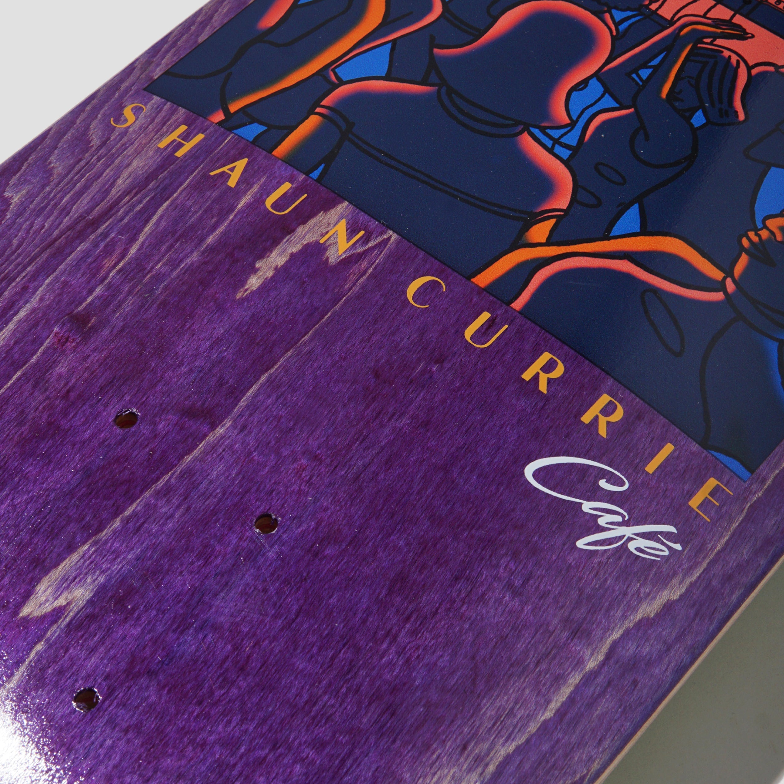 Skateboard Cafe 8.25 Shaun Currie Premier C2 Shape Skateboard Deck Purple