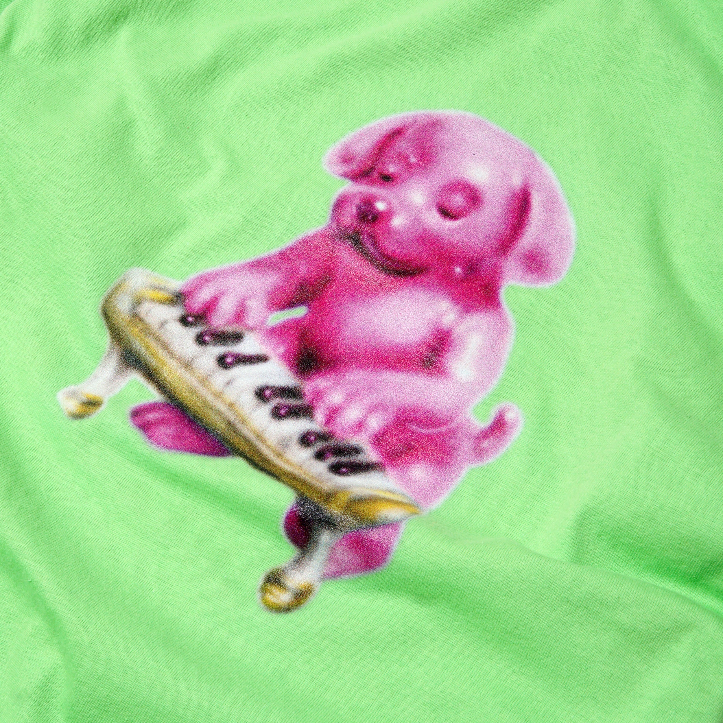 Skateboard Cafe Keyboard T-Shirt Lime