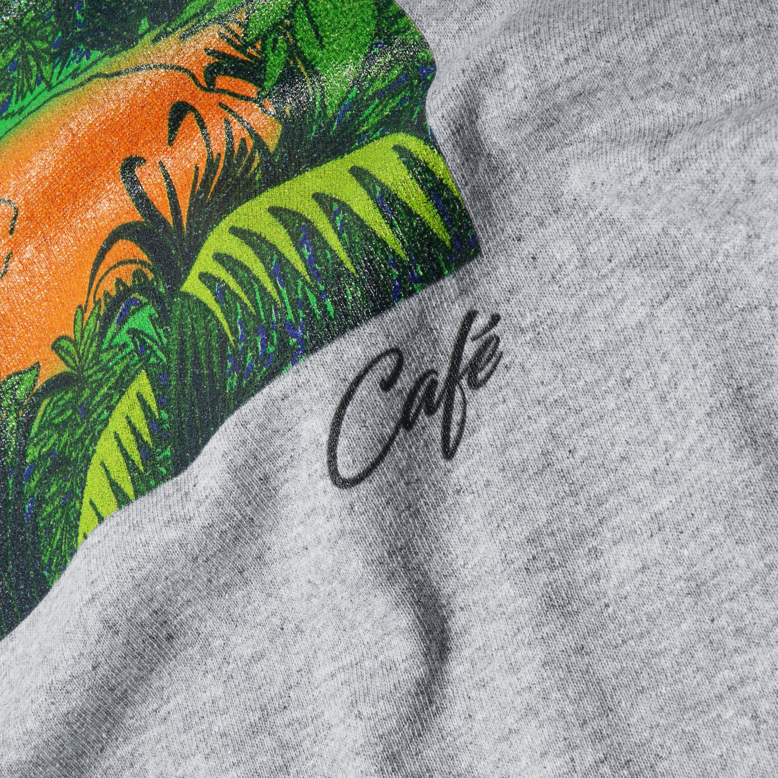 Skateboard Cafe Mountains T-Shirt Heather Grey