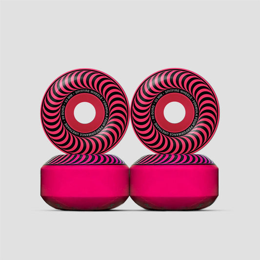 Spitfire 53mm F4 99 Classic Skateboard Wheels Neon Pink