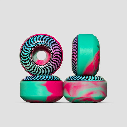 Spitfire 54mm F4 99 Classic Skateboard Wheels Pink / Teal