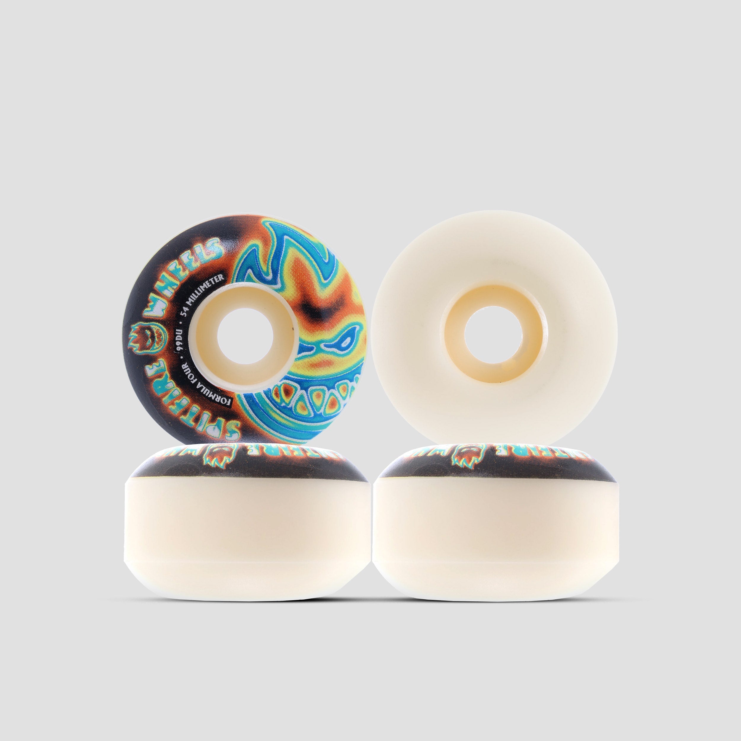 Spitfire 56mm 99a Formula Four Radioactive Bighead Skateboard Wheels Natural