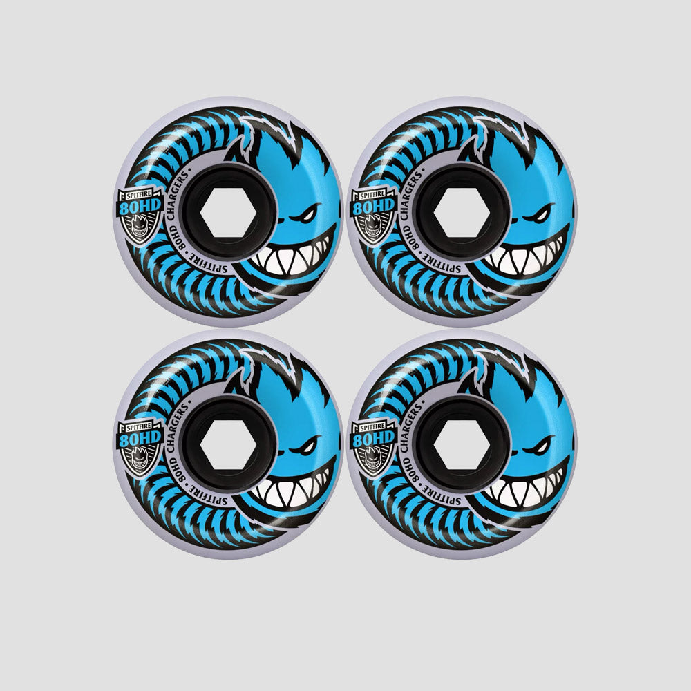 Spitfire 58mm 80Hd Conical Full Skateboard Wheels Clear