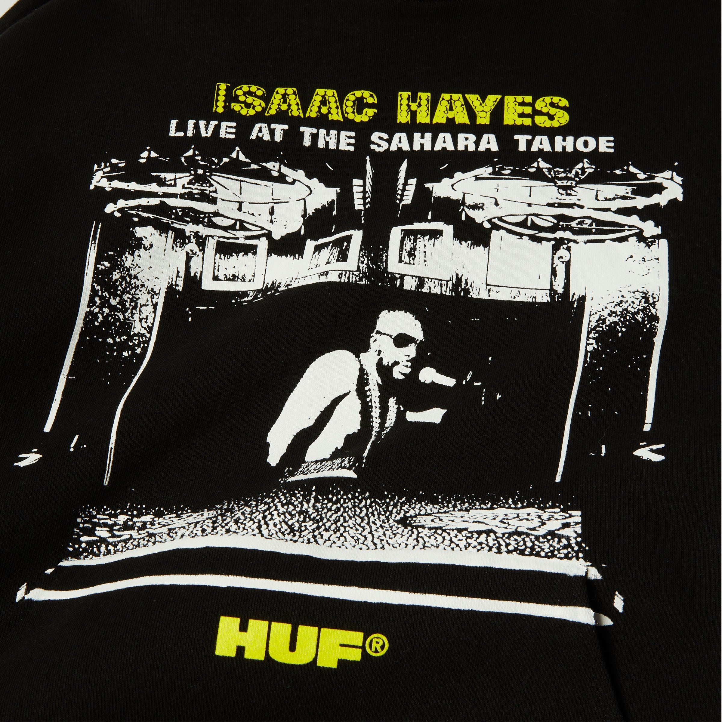 HUF X Isaac Hayes Tahoe Heavyweight Hood Black