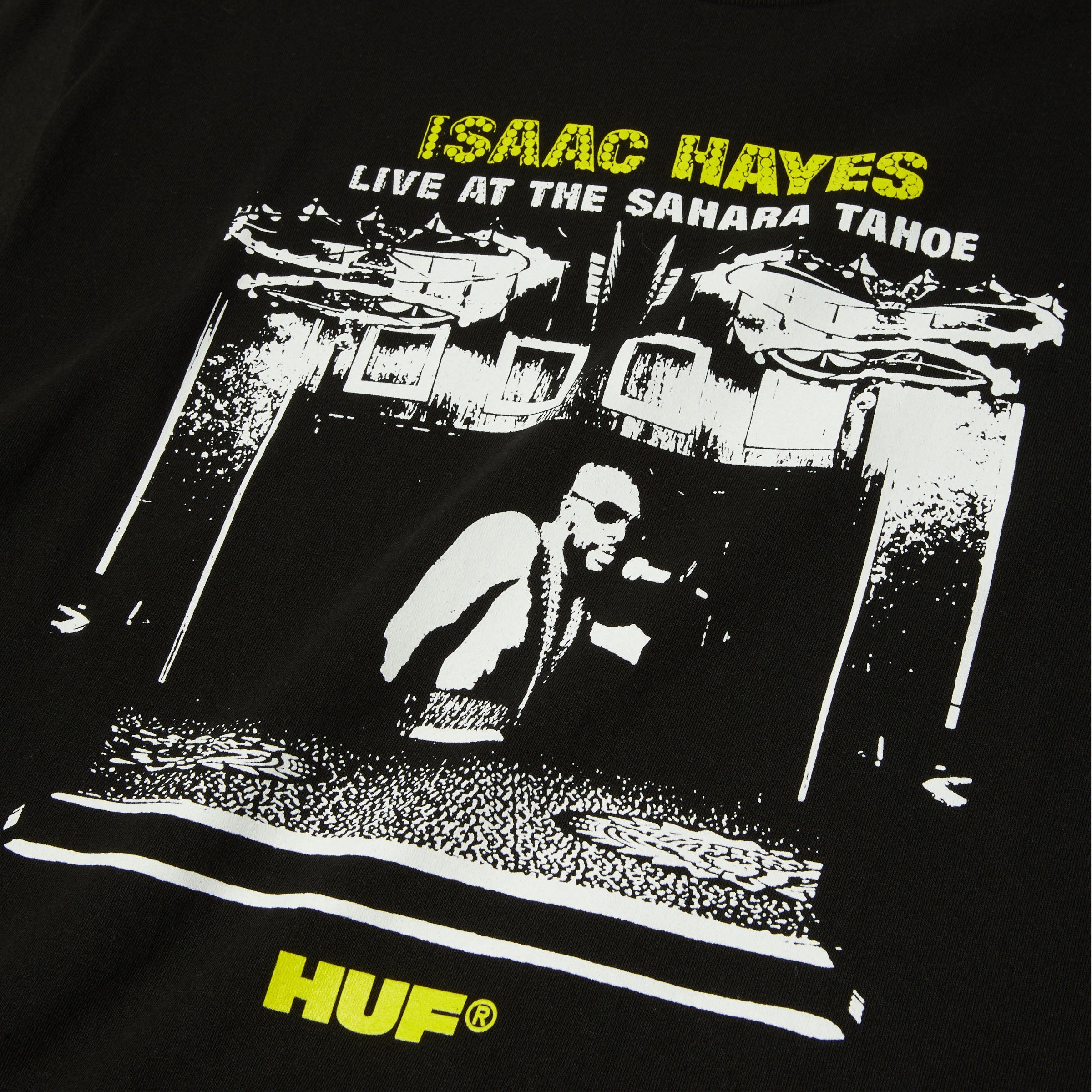 HUF X Isaac Hayes Tahoe Heavyweight T-Shirt Black